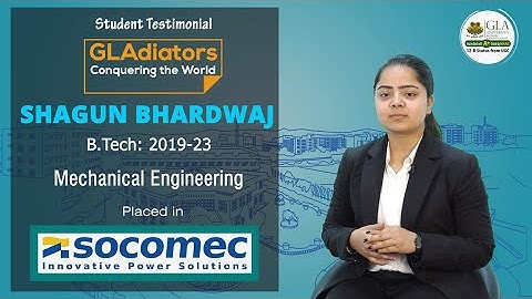 GLA University | B. Tech Mechanical Engineering | GLAdiators