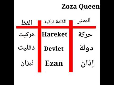 10 كلمات في الغة التركية لها نفس المعنى في الغة العربية