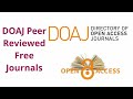 How To Search And Download Free E Journals From DOAJ ? #QandAJunction #openaccessjournals #DOAJ