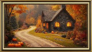 Cozy Autumn Cottage 🍂 Vintage Fall Landscape | Frame TV Art 4K | Fall TV Screensaver screenshot 5