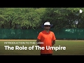 The role of the umpire  cricket