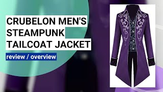 Reviewing the Crubelon Men's Steampunk Vintage Tailcoat: Perfect for Halloween!