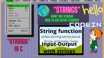 Strings in C! How to define Strings!String Functions!Null!strlen,strcpy in Strings  C Programming