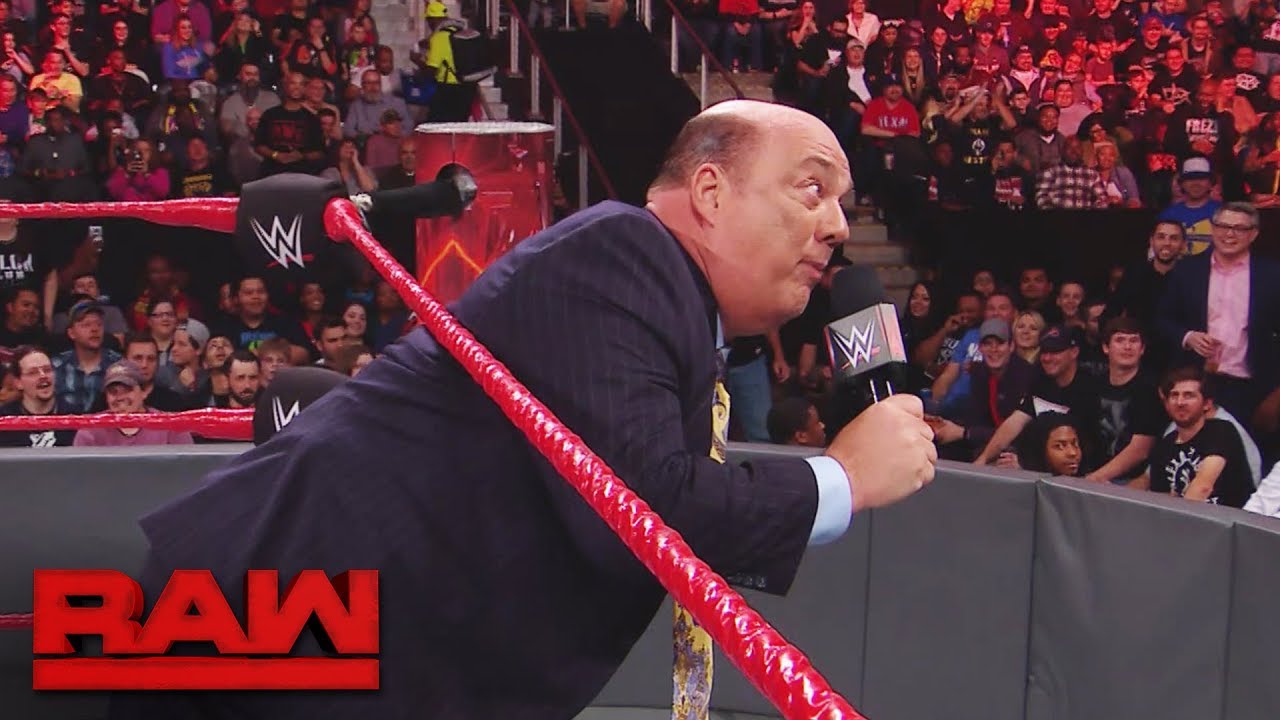 WWE fan interrupts Paul Heyman and Brock Lesnar to propose to his girlfriend Raw Nov 13 2017