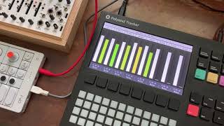 Polyend Tracker, Teenage Engineering OP-1, and Koma Elektronik Field Kit & Field Kit FX.