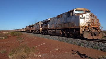 Rio Tinto Rail Access Road - Train Video for Jai