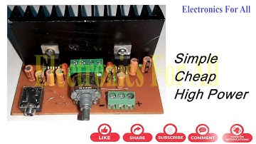 2x32W Hi-Fi Audio Power Amplifier Circuit uses TDA2050 IC