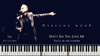 Depeche Mode Don&#39;t Say You Love Me Amazing Piano Cover