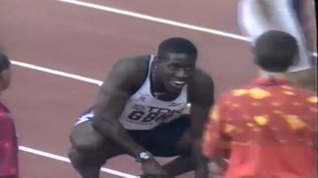 Maurice Green anchored a very fast men's 4x100m Relay in1999 to take GOLD!