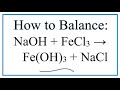Balancing Reactions with Sodium Hydroxide