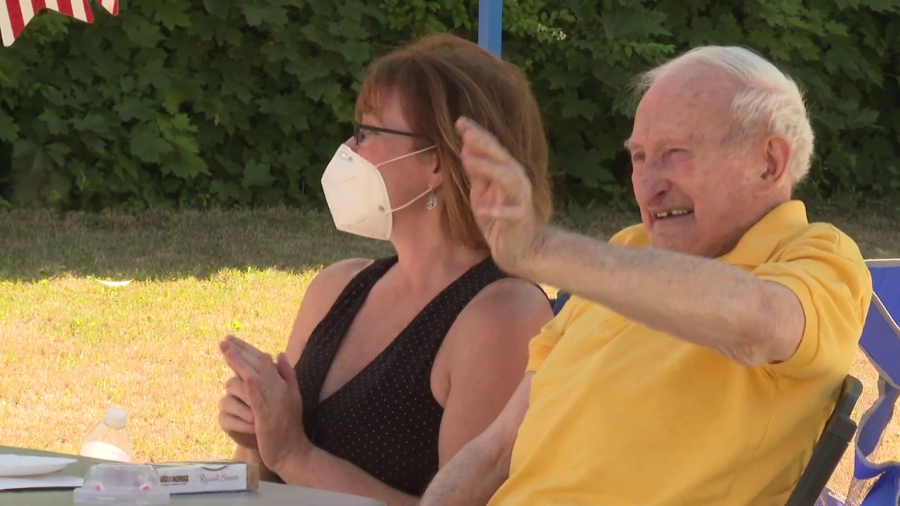 Feature story: Town surprises 109-year-old man with July 4th birthday party