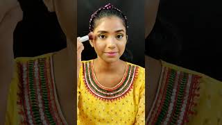 subscribers requested yellow gown makeup look#shorts