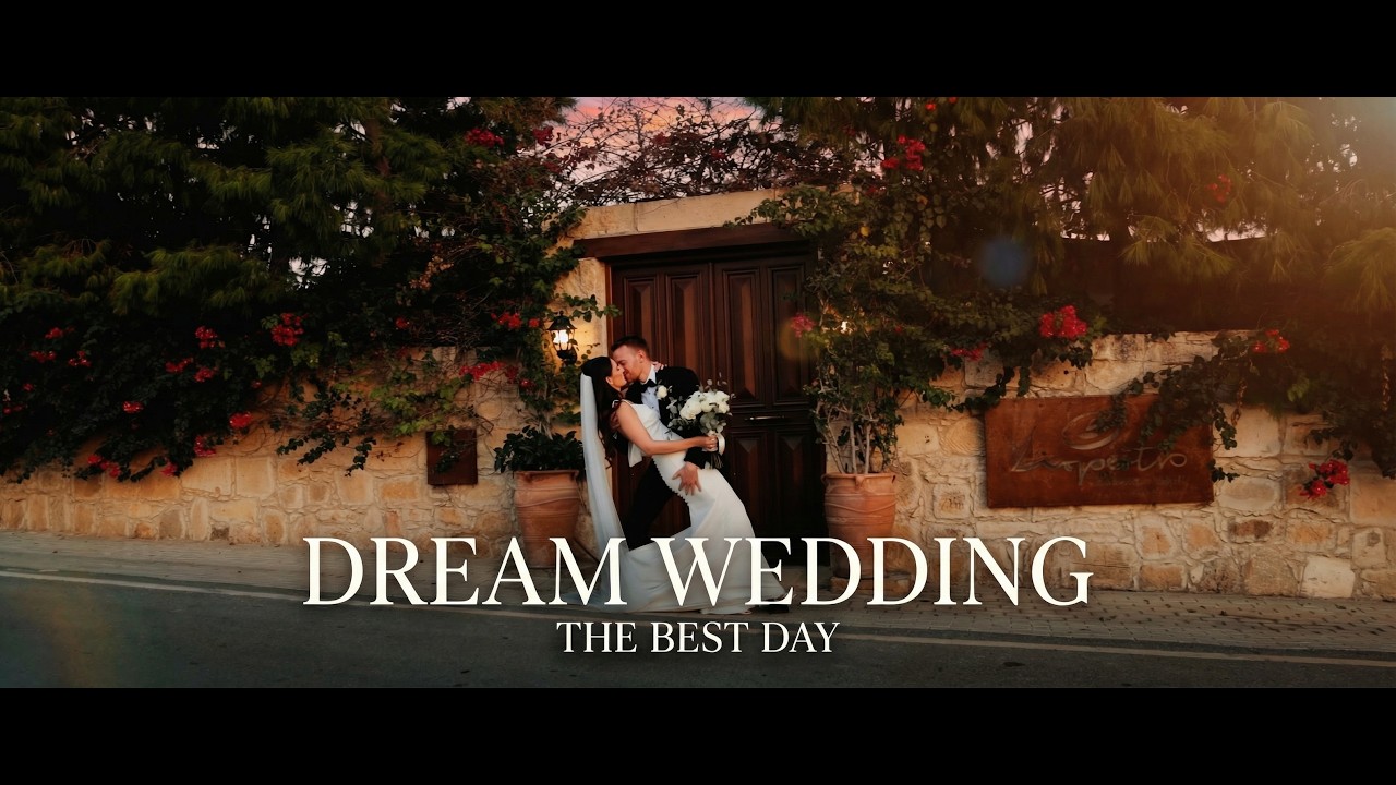 Chloe & Elliot Destination Cyprus Wedding Highlight Film 4K, Liopetro Venue