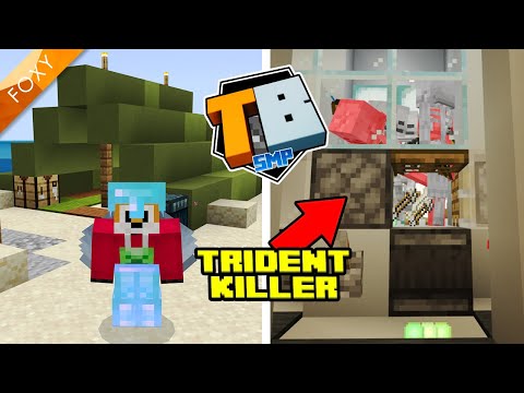 Thumbnail For Trident Killer AFK XP Farm | Truly Bedrock Season 1 [104] | Minecraft Bedrock Edition 1.14 SMP