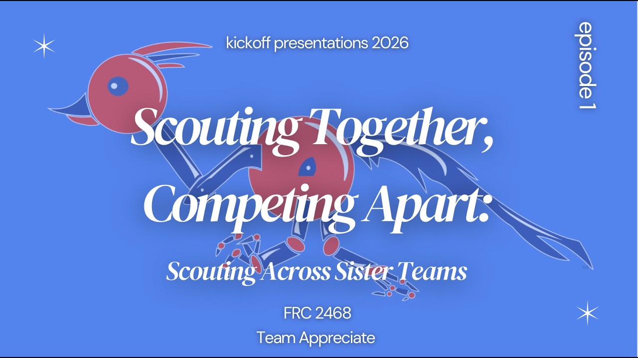 Episode 1  - Scouting Together, Competing Apart | 2026 FRC Rebuilt Kickoff Series