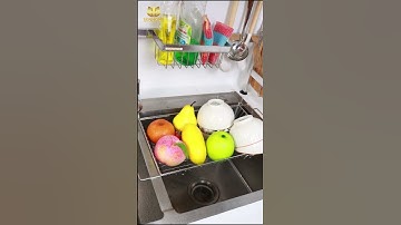 Giá rổ gác bồn rửa inox để vật dụng ráo nước Senhome #senhome #kecheninox #kecheninox  #kitchen