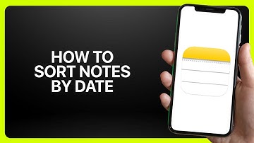 How To Sort Notes By Date In iPhone Notes App 2025! Tutorial