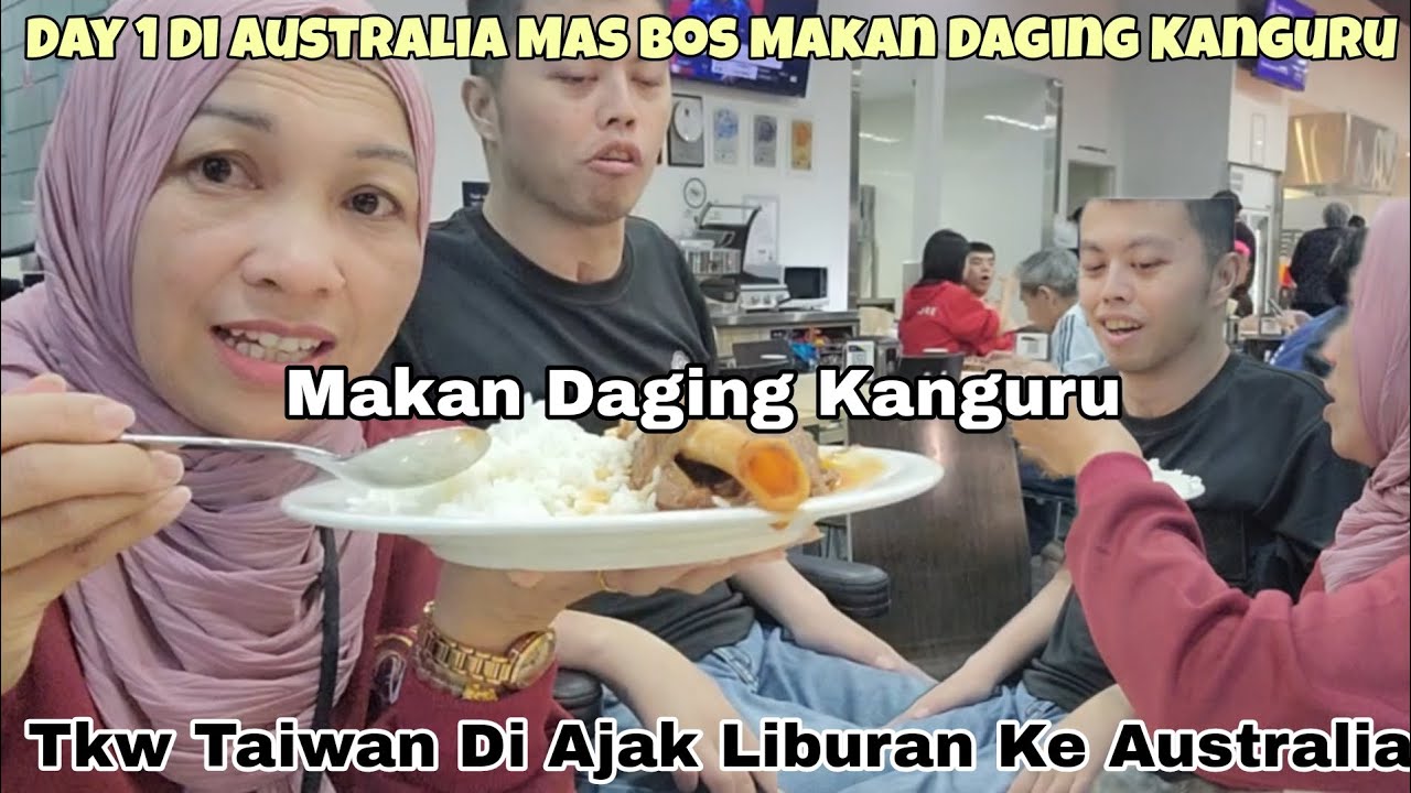 Day 1Di Australia Mas Bosku Makan Daging Kanguru ⁉️Ternyata Bohong ,Serunya Mba Tkw Di Ajak Liburan 