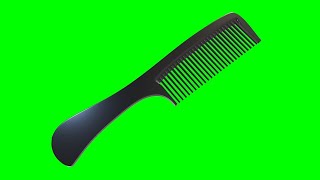 Copyright Free 3d Animated Comb Green Screen Effect | Chroma Key | Royalty Free |