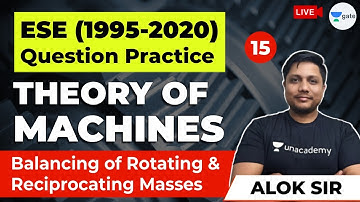 Balancing of Rotating & Reciprocating Masses | Lec 15 | Theory of Machines | ESE (1995 - 2020) PYQs