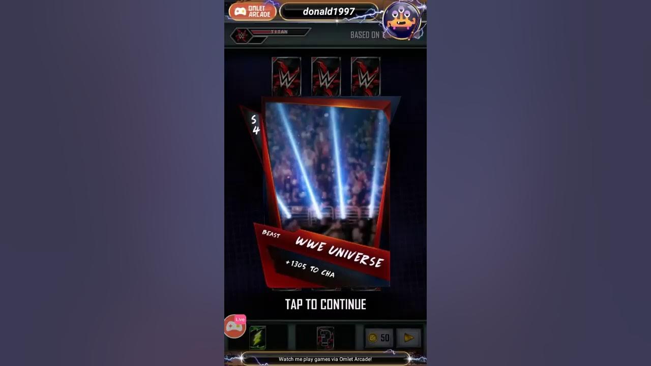 Watch me stream WWE SuperCard on Omlet Arcade! - YouTube