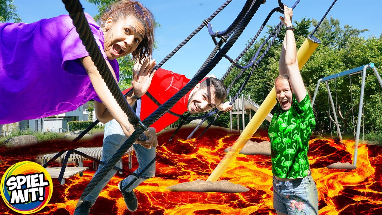 DER BODEN IST LAVA AUF DEM SPIELPLATZ!