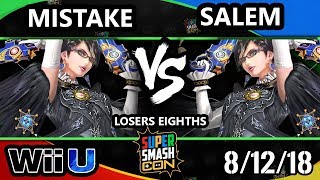 SSC 2018 Smash 4 - EMG | Mistake (Bayonetta) Vs. Liquid`Salem (Bayonetta) - Wii U Losers Top 8