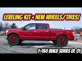 Work Truck get Leveled + Wheels/Tires! | F150 Build series EP.01