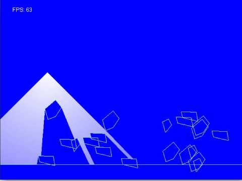 Ray casting algorithm for Box2D world lighting - example 01 - YouTube