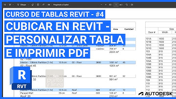 Cuantificación en Revit 04 | Personalizar e imprimir tablas | Cubicación para principiantes