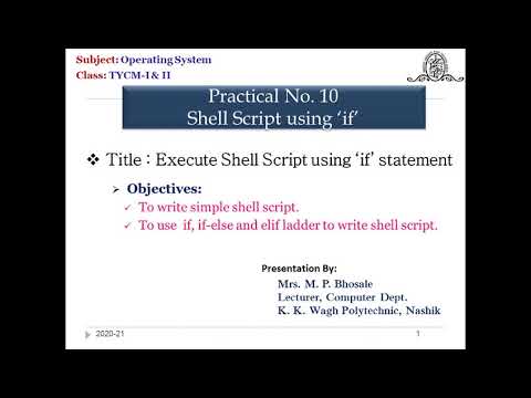 Shell Script Basics & use if Statement - YouTube