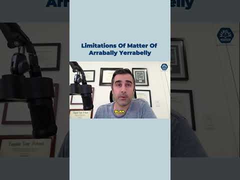 Limitations Of Matter Of Arrabally Yerrabelly