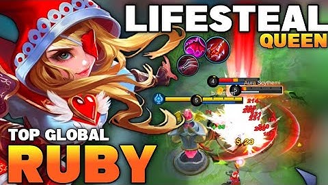 Lifesteal Queen ! Ruby Best Build 2021 | Top Global Ruby Gameplay | Ruby Mobile Legends✓