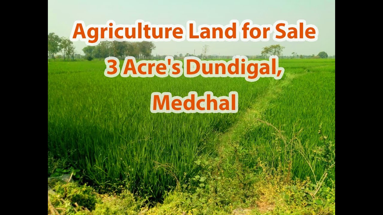 Agriculture Land for Sale 8 Acre's Dundigal, Medchal YouTube