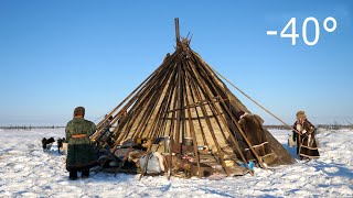 Warmest Tent on Earth - Pitching in the Siberian Arctic Winter -