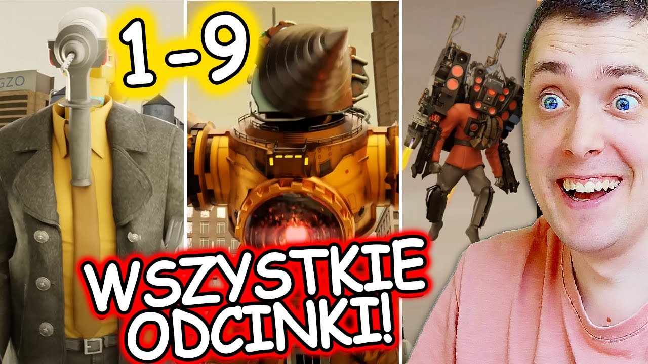 NOWY ODCINEK! NAJLEPSZA PRZERÓBKA! SKIBIDI TOILET ZEGARY! WSZYSTKIE ODCINKI 1-9