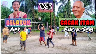 Bola Tampar Gagak Itam VS Belatok🤣😆 #orangsedili #lucu #gurauan #lawak #funny #loghat  #comedy