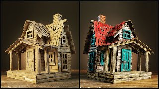 ❣DIY Abandoned Farmhouse Using Cardboard❣