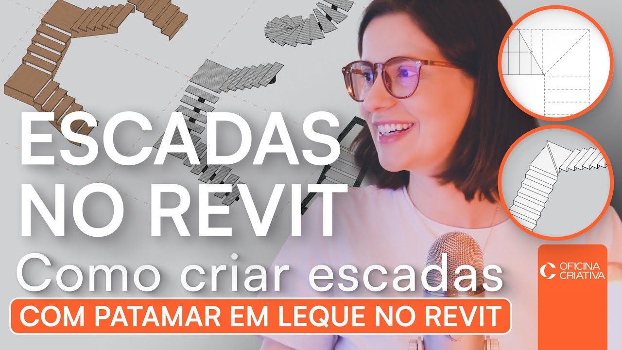 Como Criar Escadas com Patamar em Leque no Revit (Modelagem Automática e Croqui)