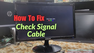 How To Fix Check Signal Cable Samsung Monitor || Created by Afjal Hossain