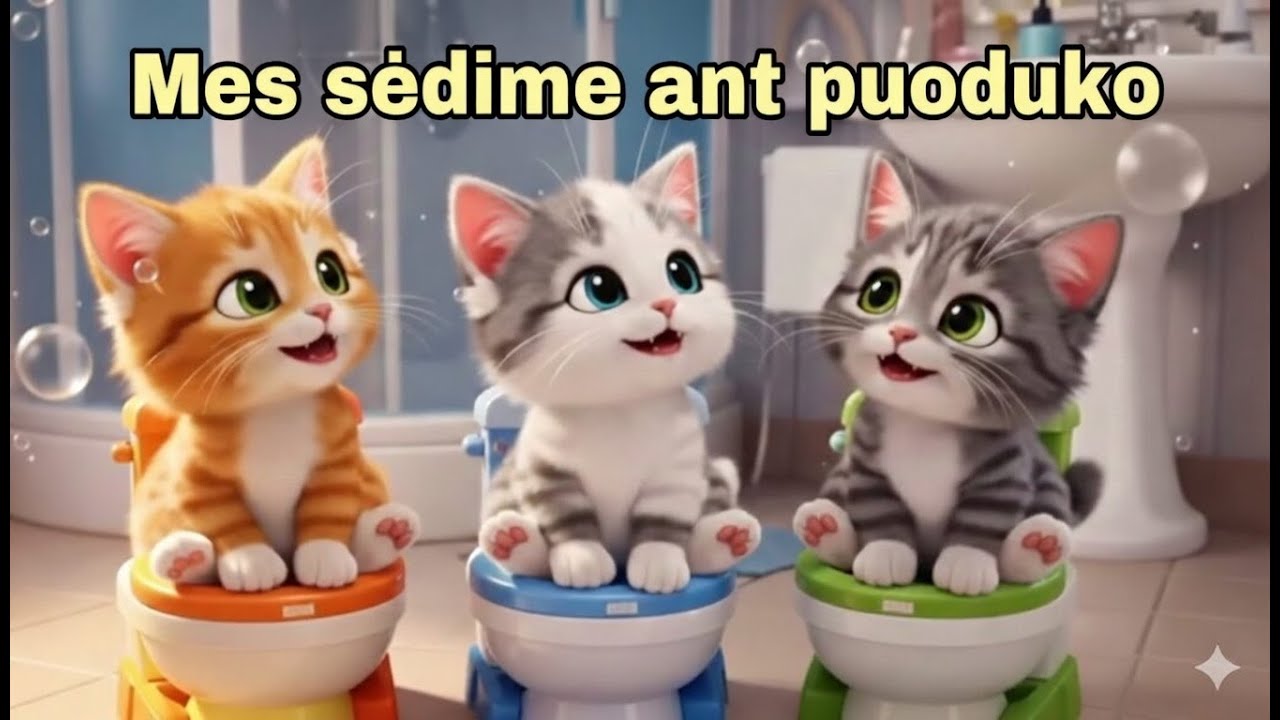 Mes sėdime ant puoduko