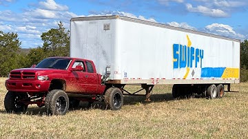 2nd Gen Cummins Pulls 53’ Semi Trailer Through Trails