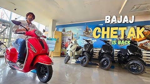Bajaj chetak electric scooter range || Chetak is back 🔥 #youtube #automobile