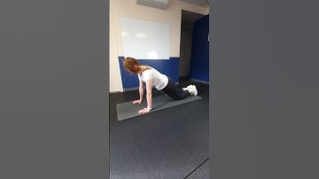 Scapula push up on knees