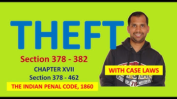 Theft | Offences against Property | Section 378 to 382 | The Indian Penal Code, 1860