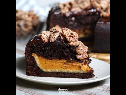 Chocolate Pecan Pumpkin Pie Cake | Dessert