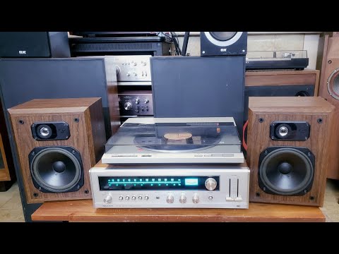 Vintage Stereo Demo for Matthew - Realistic Receiver - Technics Turntable - Cerwin Vega Speakers
