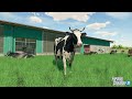 Farming Simulator 22 - Коровник, коровы. Первое молоко продукция из молока и навоз Ферма Клаксона 18