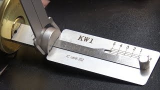 (381) KW1 Lishi Picking a Defiant Deadbolt Cylinder