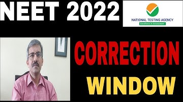 NEET 2022 CORRECTION WINDOW DATE RELEASED || NEET 2022 LATEST NEWS #neetpostponednewstoday